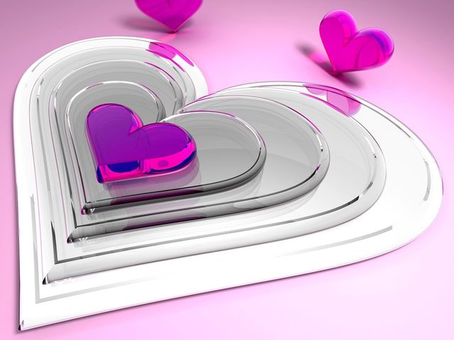 corazones de flores
